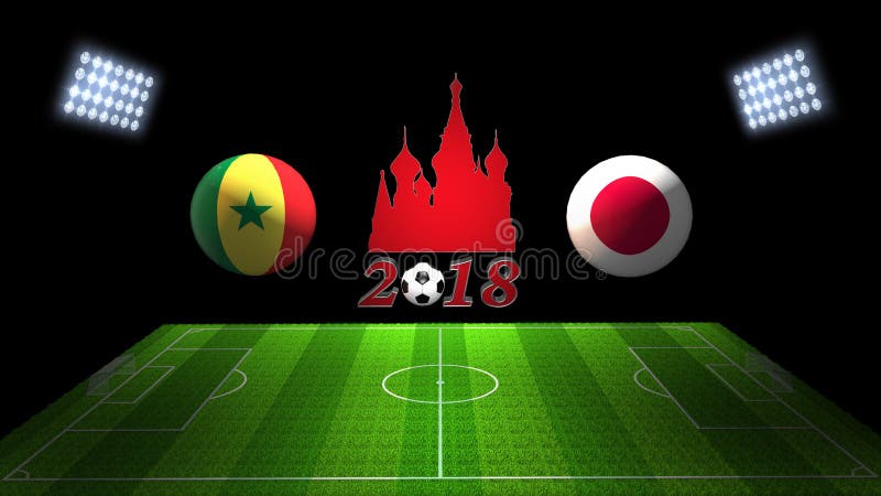 世界足球杯比赛2018年在俄罗斯:塞内加尔对 日
